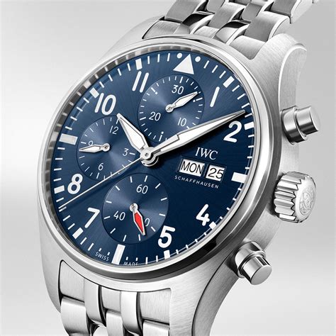 iwc blue|iwc pilot's watch chronograph 41.